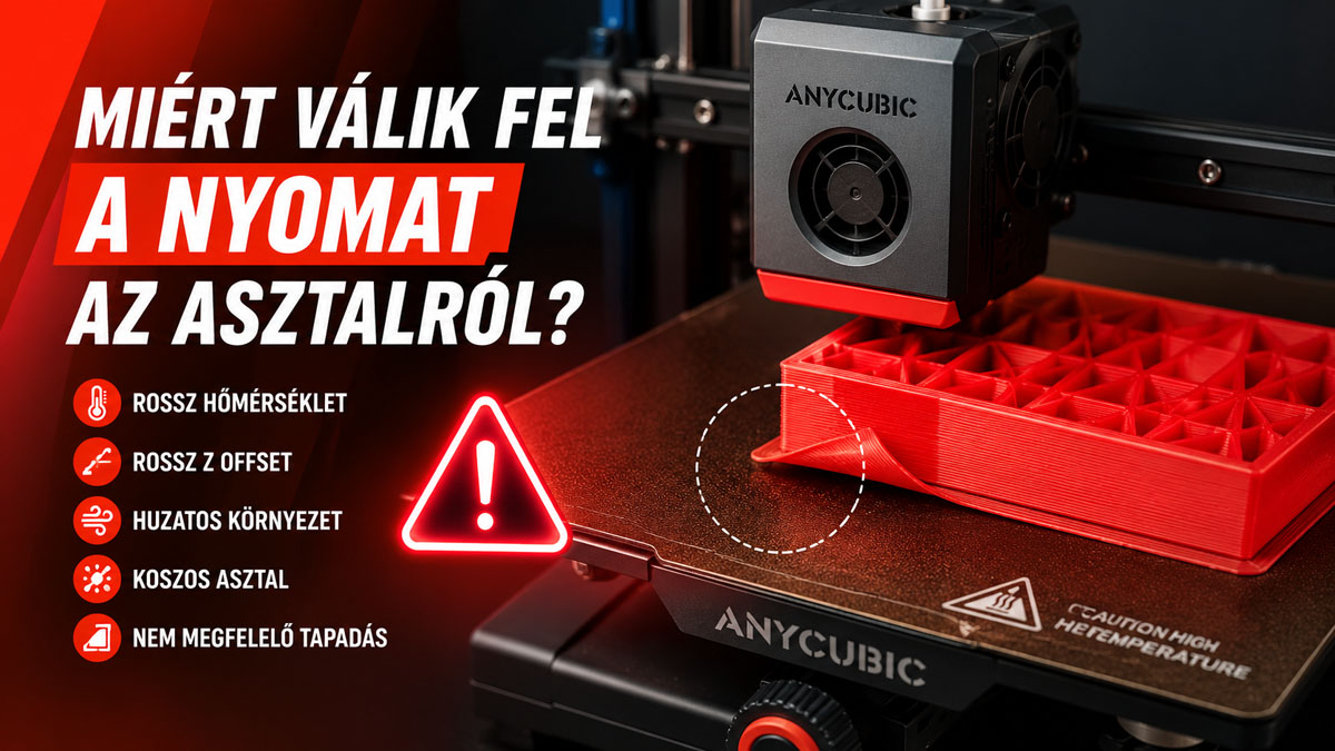 Miért válik fel a nyomat az asztalról?